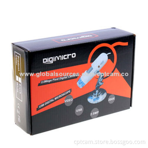 10 to 800x Mini Handheld USB/Digital Microscope with 1.3MP Lens, 4 LEDs